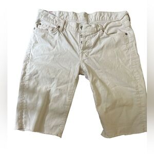 7 For all mankind vintage white shorts , Sz 27